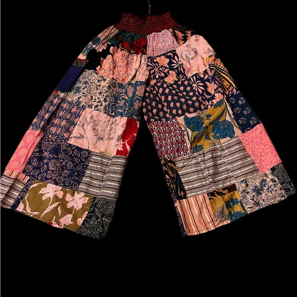 Pants - #75 NWT 100% cotton patchwork wide leg pants